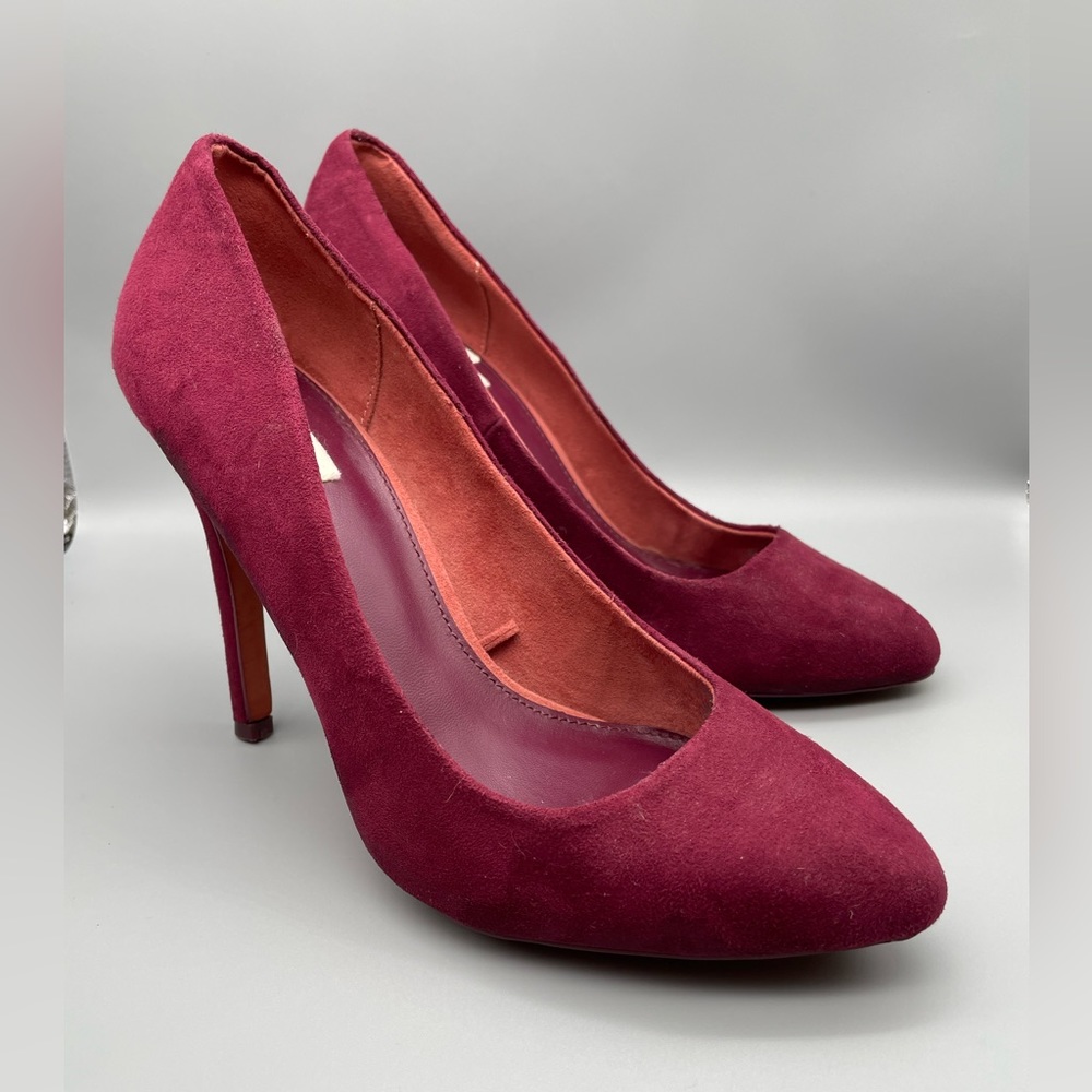 Bershka plum high heel shoes